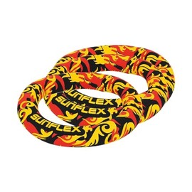 Sunflex® Diving Rings Flames Dragon Set of 3 Diving Toys for Pool and Swimming Pool Standing Vertical in Water Very Soft Extremely Robust and for All Age Groups