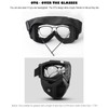 immoono Motorcycle Goggles with Removable Full Face Mask Riding Glasses,