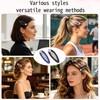20 Pcs Metal Snap Barrettes, Oval Tortoise & Color Non