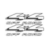 Aftermarket Replacement for 4x4 Off Road Decals Fits 1998-2007 Ford Ranger Truck VF243 4WD - Black