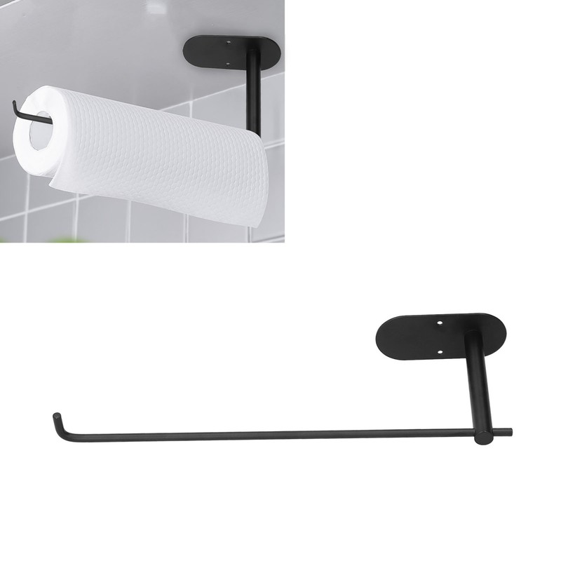 Paper Towel Holder Self Adhesive Drilling Stainless Steel Wall Towel