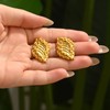 ARAVOP Chunky Stud Earrings for Women 18K Gold Plated Large