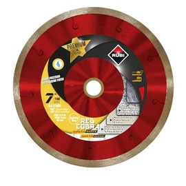 Premium Diamond Blade Red Cobra Wet 7" | Ideal for Cutting Porcelain, Ceramic, Glass, Marble, Granite, Natural Stone.