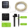 ALENEY 33 Feet 100 LEDs 8 Modes Solar Fairy Lights