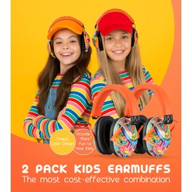 PROHEAR 032 - Juego de 2 protectores para los oídos para niños, NRR 25 dB, orejeras de seguridad ajustables para eventos deportivos, conciertos, aeropuertos