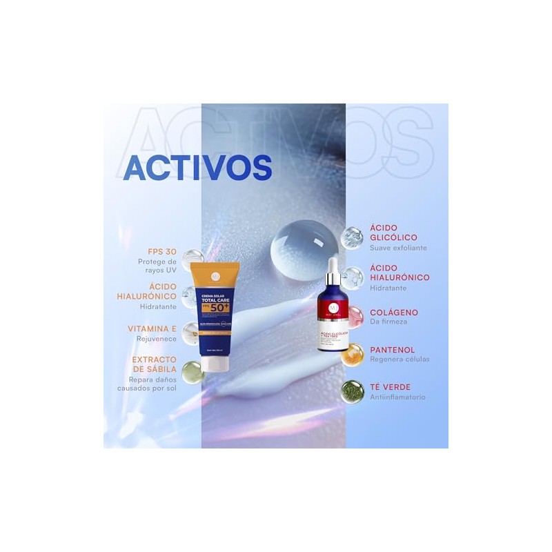 MIST JEWEL Kit Facial Protector Solar FPS50 + Sérum Ácido