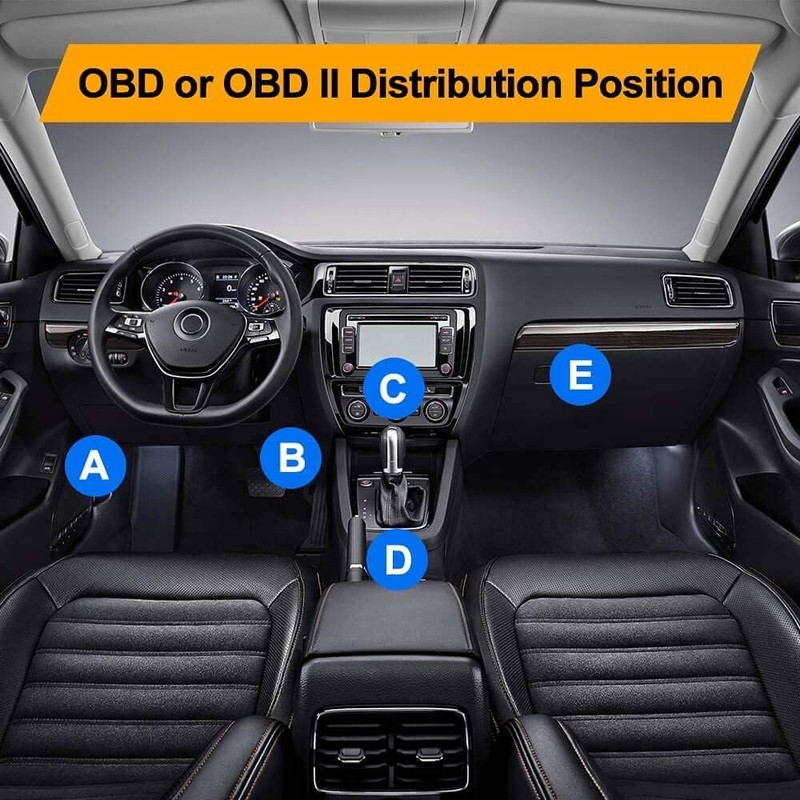 OBD2 OBD Power Cable for Dash Camera, MarsPro OBD to