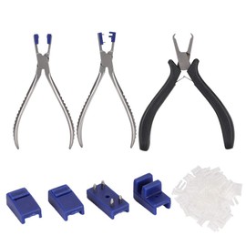 DAUERHAFT 3pcs Stainless Steel Rimless Eyeglasses Plier,Optical Eyeglasses Adjusting Pliers Repairing Kit,with Bag,for Eyeglasses Repair