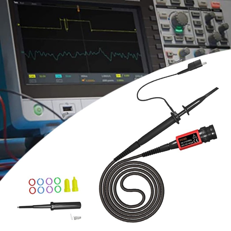 berjalan P4100 Oscilloscope Probe 100:1 2KV High Voltage 100MHz Safety