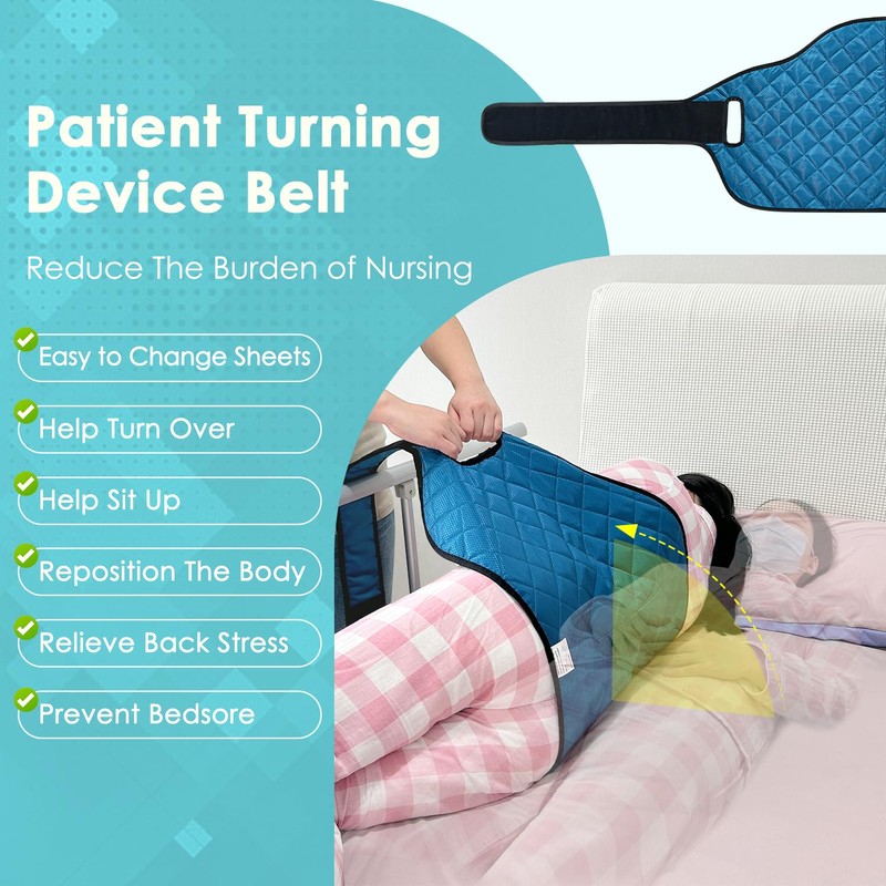 NEPPT Bedridden Patient Turning Device Belt for Bed Rails Elderly