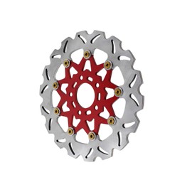POWER JAMES 11.8" Red Front Floating Brake Rotor for Harley Davidson 15-later Softail and 06-17 Dyna, 14-later XL,08-2022 Touring models with 3.25" Bolt Circle Rotor Mount. (Red)