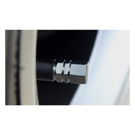 Marcraft Gun Metal Grey Tyre Wheel Alloy Valve Caps Dust Caps (4 Pack) Universal for Cars, SUVs, Bicycles, Motorcycles, Trucks | Heavy-Duty Rubber Airtight Seal | Hex Shape Aluminium Alloy | Screw-On