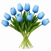 Artificial Tulips for Floral Arrangements, Soft PU Fake Flowers with
