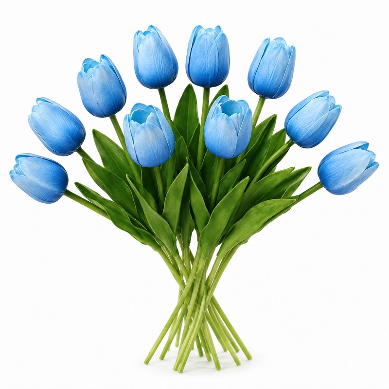 Artificial Tulips for Floral Arrangements, Soft PU Fake Flowers with