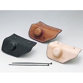 キジマ(Kijima) バイクパーツ オイルタンクカバー プロテクター 本革 スポーツスター('86-'03) ブラック HZ-210