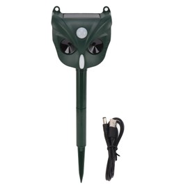 DC5V Ultrasound Animal Repeller Solar Animal Repeller Ultrasound Cat Deterrent Waterproof Bird Repeller with Motion Sensor