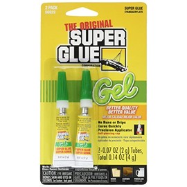 The Original SuperGlue SGG22-12 Thick-Gel Super Glue Tube (Double Pack)