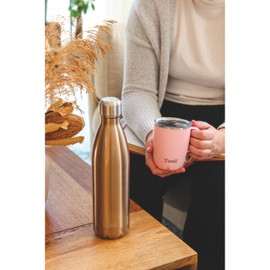 S'well Original Pyrit 500 ml Vacuum Insulated Drinking Bottle Keeps Drinks Cold and Hot - BPA-Free Stainless Steel Drinking Bottle for on the Go