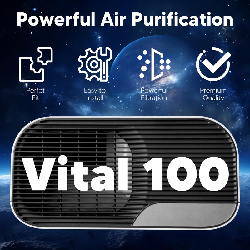 Vital 100 Replacement Filter for LEVOIT Vital 100 Air Purifier,