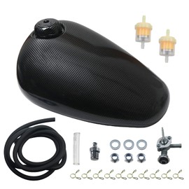 Mini bike Gas Fuel Tank fir for Coleman CT200U-EX for Hisun HS200-3 for Axis M200 with Carbon Fiber Finish