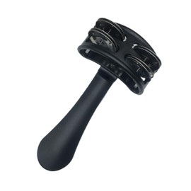 2WMusic Percussion Heel Foot Tambourine with Steel Jingles for Guitar Cajon Drum Players Accessories