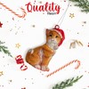 Cat Figurine Christmas Ornaments (Orange Tabby)