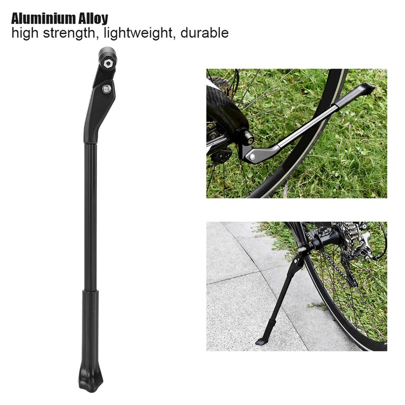 Aluminium Alloy Adjustable Bike Kickstand Side Stand Accessory for 24-29inch