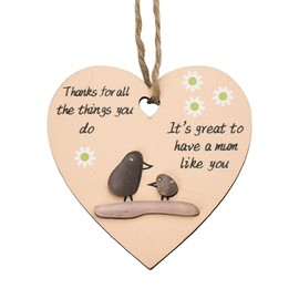 Mom Birthday Hanging Ornament from Daughter Son Mommy Christmas Tree Ornaments Mother Mama Appreciation Gifts Ideas Wedding Thank You Mom Gifts Plaque Keepsake Gifts for Mothers Day Presents for Mom