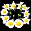 Fried Egg Mold Ring Set of 10 - Stainless Steel