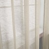 Cortinas semitransparentes con aspecto de lino beige de 42 x