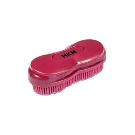 HKM Miracle Bristle Horse Brush Bordeaux Piece