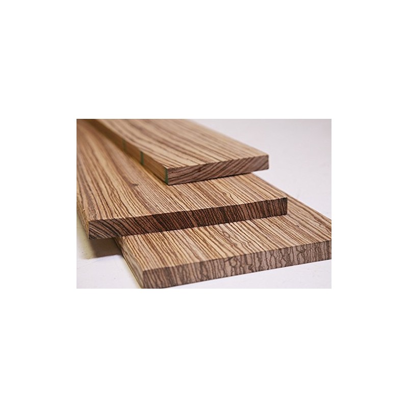 Zebrawood Lumber 3/4"x2"x12" - 4 Pack