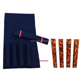 Large-Capacity Travel Portable Multi-Functional Handbag Mahjong Rack Bag with Mahjong Push RulerSize: 20in, Color: 1-navy blue bag+tortoiseshell rack wave