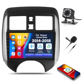 1+32G Android 13 Car Radio Stereo for Nissan Versa Note 2014 2015 2016 2017 2018 with GPS Navigation Head Unit Bluetooth,9" IPS Touch Screen Mirror Link WiFi FM/RDS Radio USB SWC+Backup Camera&MIC