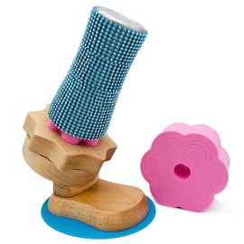 YUARIML Tilted Tumbler Turner for DIY Rhinestone Tumbler, Bling Cups Making Supplies, Cup Turner with Adjustable Size Foam