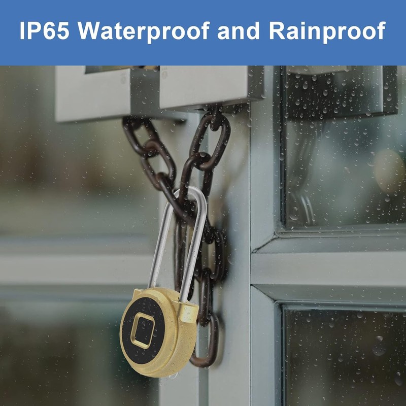Dhiedas Fingerprint Padlock - Locker Lock Combination Lock with Fingerprint