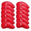 Golf Iron Head Covers Numbers Synthetic Leather Headcover Deluxe Value