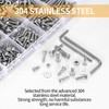 633 Pcs M3 M4 Nuts and Bolts Set, Hex Socket
