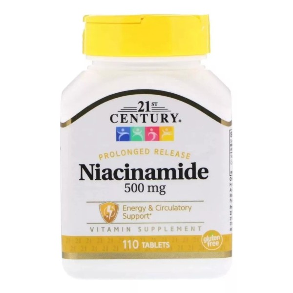 21st Century Niacinamida 21st Century Vitamina B3 500mg 110 Tabletas