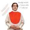 Auroeyfairy Priest Clergy Tab Collar Unisex Costume Pastor Bib Dickey