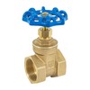 Threadable gate valve brass 1 1/4 '