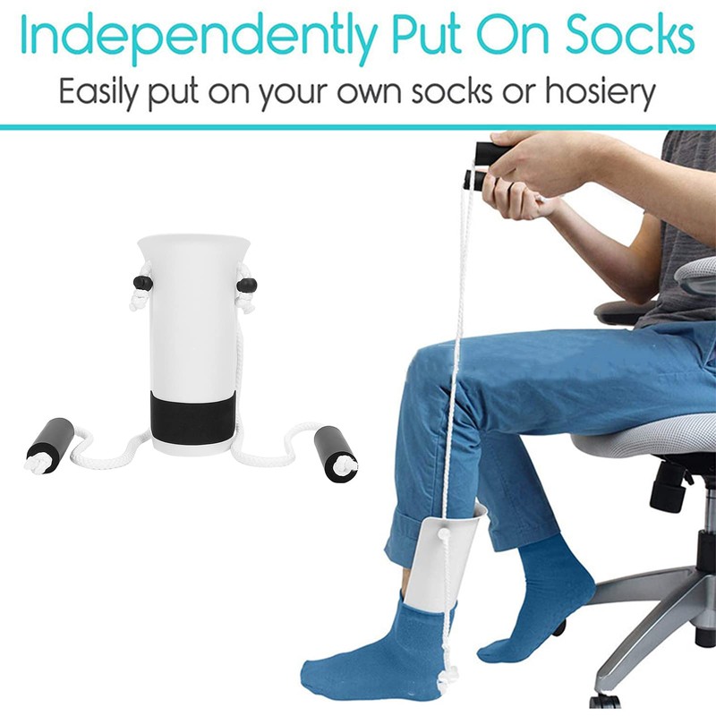 Kafuty-1 Sock Aid, Solid ABS Stocking Slider Wear Socks for