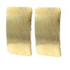 Solighter Chunky Gold Silver Rectangle Stud Earrings for Women Minimalist