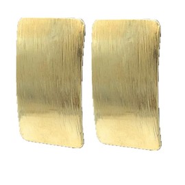 Solighter Chunky Gold Silver Rectangle Stud Earrings for Women Minimalist Geometric Square Earrings Statement Jewelry (Gold)