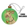 GRAPHICS & MORE Screaming Goat Wood Christmas Tree Holiday Ornament