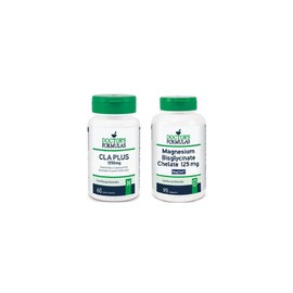 Doctor's Formulas 1+1 Doctor's Formulas CLA Plus 1250 mg, 60 softgels & Magnesium Bisglycinate Chelate 125mg, 90 Caps (5200403400550 & 5200403400871)