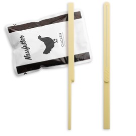 Pack of 2 – Bag Squeezer | Scraper / Squeezer for Wet Food Bags | Beige | Dishwasher Safe Emptying Aid for Wet Food in Sauce or Jelly | Empty the Bags without Residual