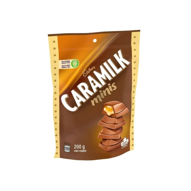 Cadbury Caramilk Caramel Chocolate Candy Mini Bars, 200g