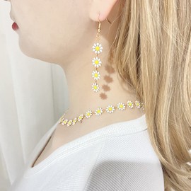 Wedding Necklace and Earring Set for Bride Silver Jewelry Set Bridal Necklace Shiny Silver Wedding Necklace Bridal Wedding Prom Jewelry Accessories for Women