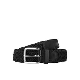 JACK & JONES Men's Jacspring Woven Belt, Black (Black Black), 95